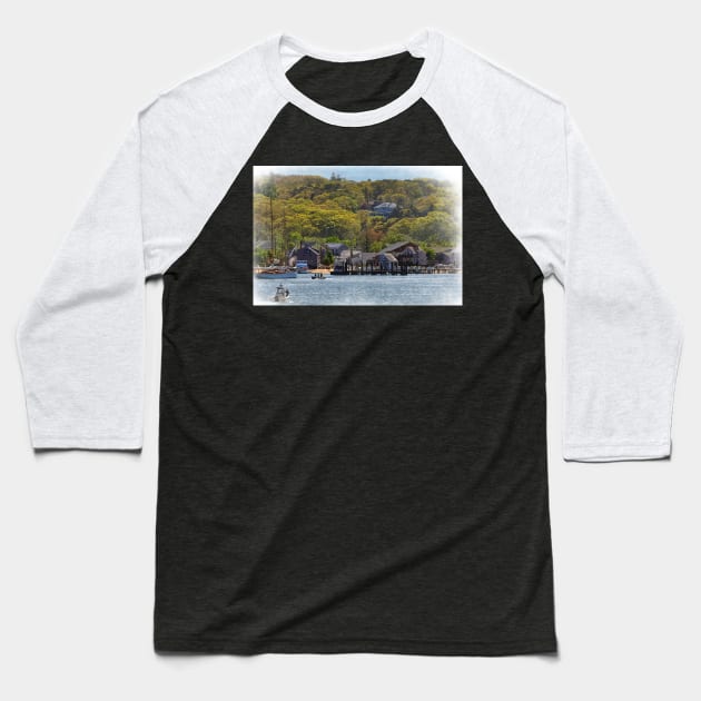 New England Coast Baseball T-Shirt by KirtTisdale